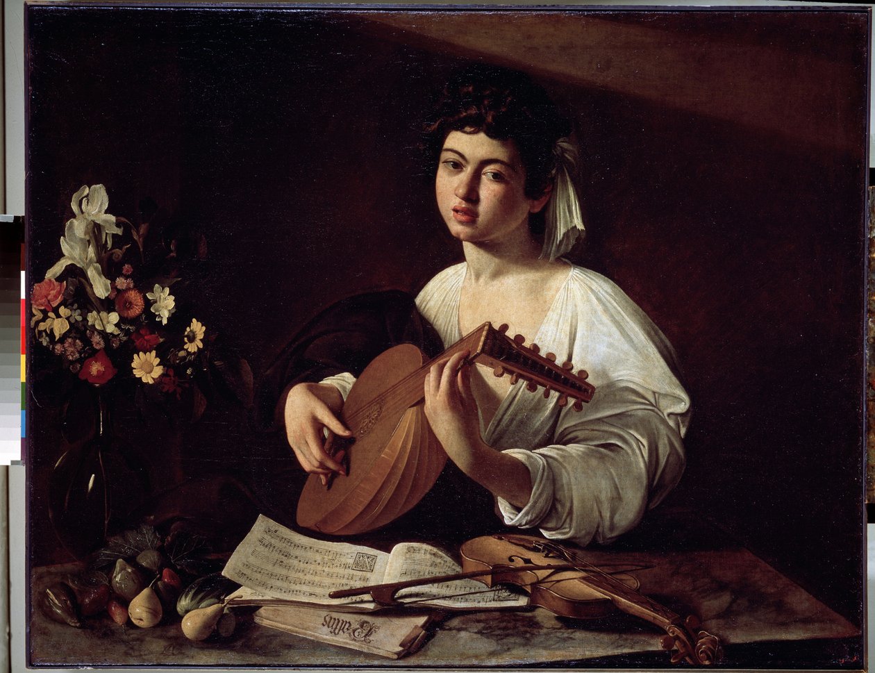 ""Ud çalan"" (Ud çalan) Michelangelo Merisi
