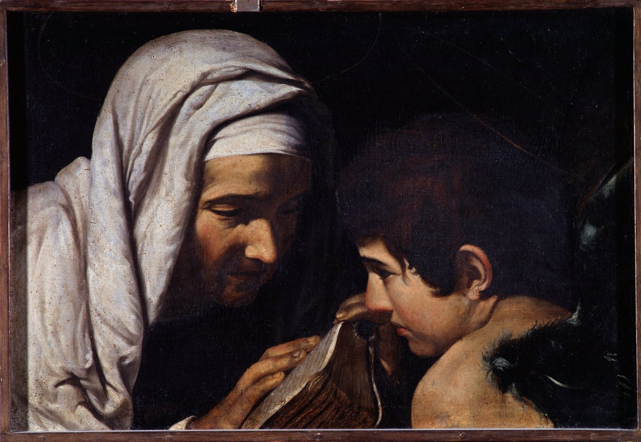 Aziz Francesca Romana ve Melek (resim by Michelangelo Merisi da Caravaggio