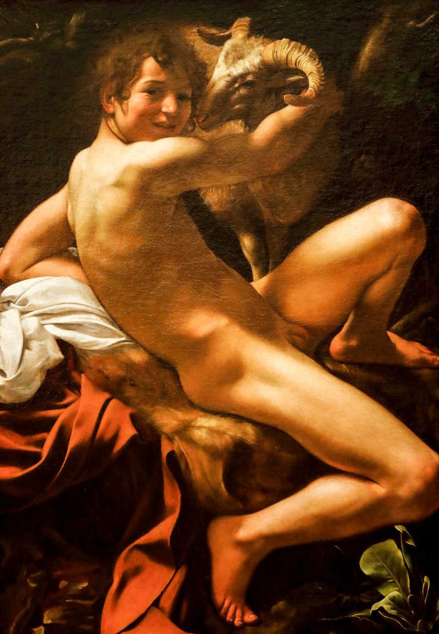 Aziz John The Baptist by Michelangelo Merisi da Caravaggio