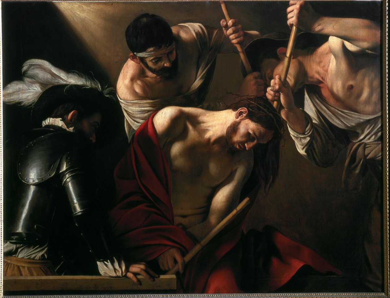 Dikenli Taç (tuval üzerine yağlı boya, c.1602-1604) by Michelangelo Merisi da Caravaggio