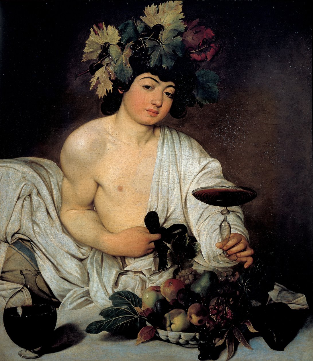 Genç Bacchus, 1596 dolayları (tuval üzerine yağlıboya) by Michelangelo Merisi da Caravaggio