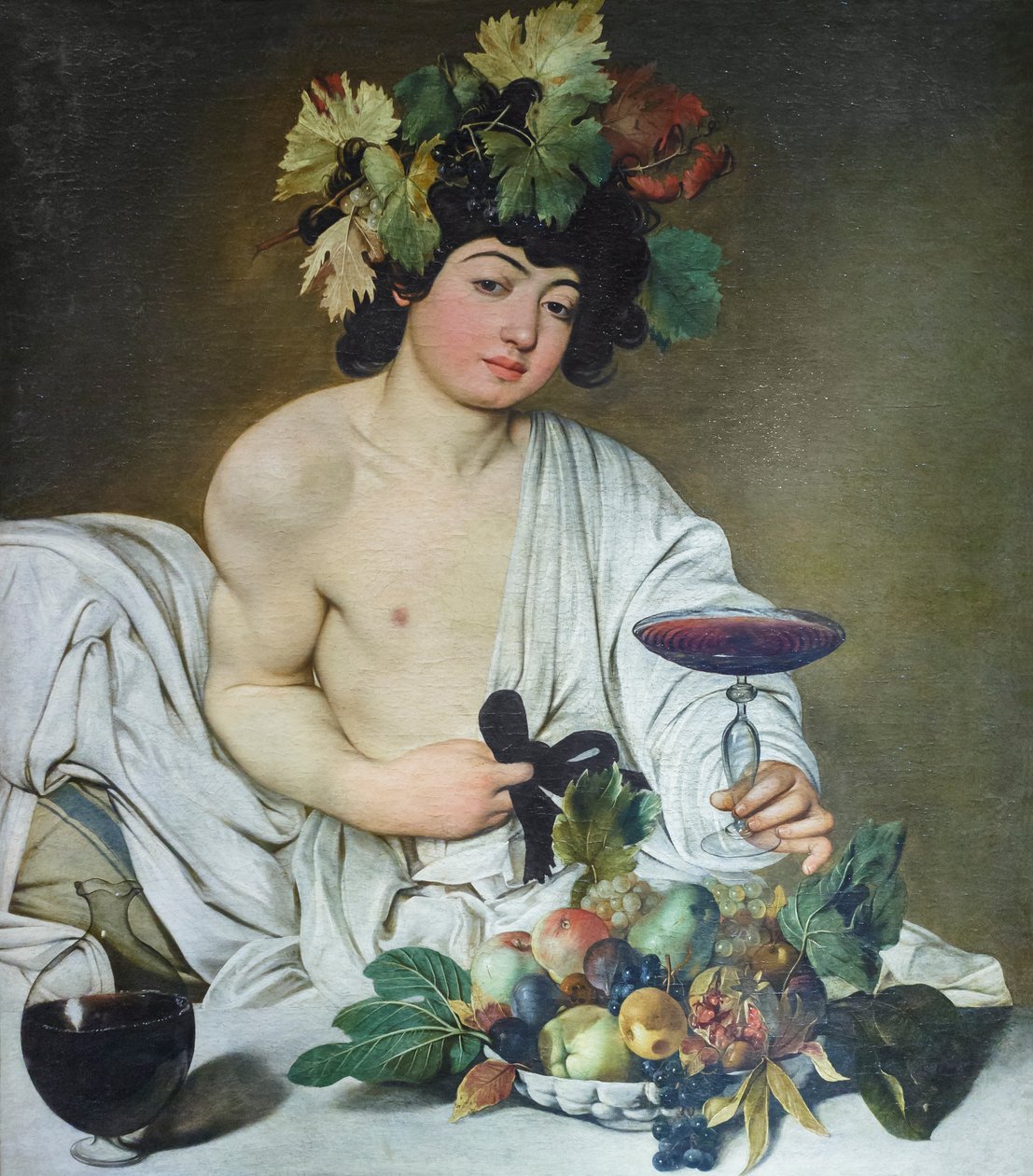 Genç Bacchus, 1596 dolayları (tuval üzerine yağlıboya) by Michelangelo Merisi da Caravaggio