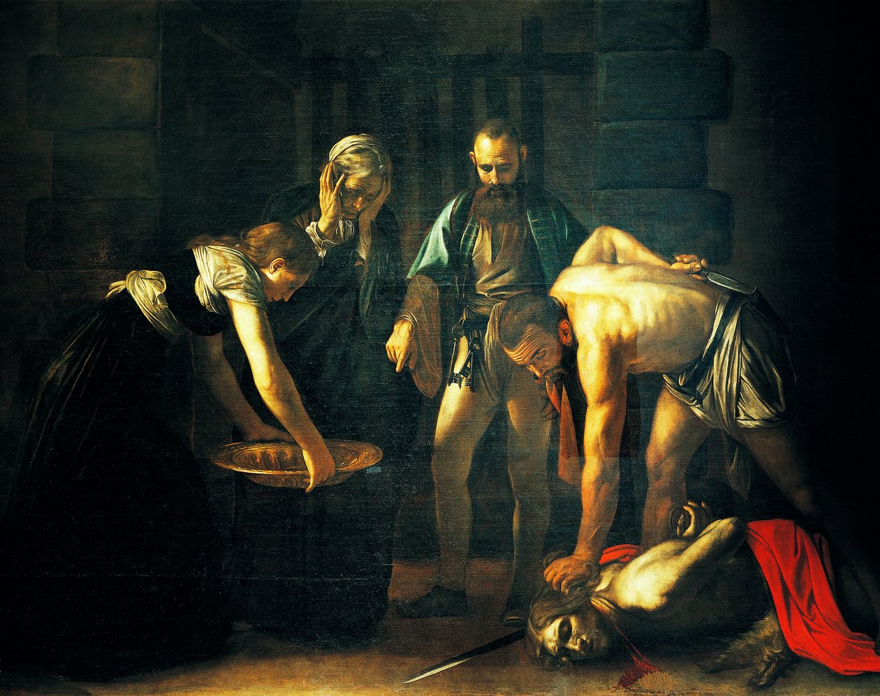 Vaftizci Yahya'nın başının kesilmesi by Michelangelo Merisi da Caravaggio