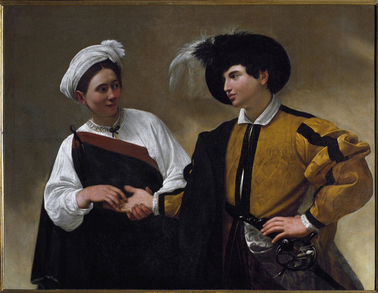 Falcı (tuval üzerine yağlı boya by Michelangelo Merisi da Caravaggio