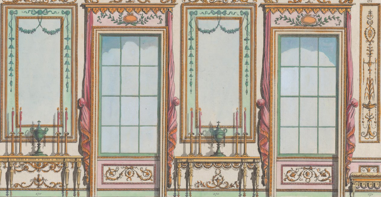 Pencereli ve İskele Camlı İç Süslü Duvar, no. 267-273..., 27 Şubat 1784. by Michelangelo Pergolesi