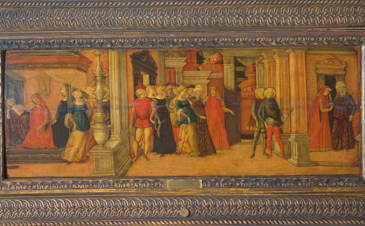 Antiochus ve Stratonice, c.1470 (panelde tempera) by Michele Ciampanti