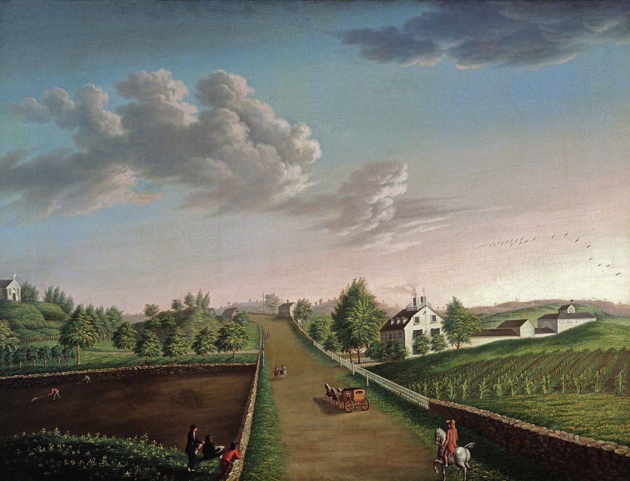 Ezekiel Hersey Derby Çiftliği, 1800 dolayları by Michele Felice Corne