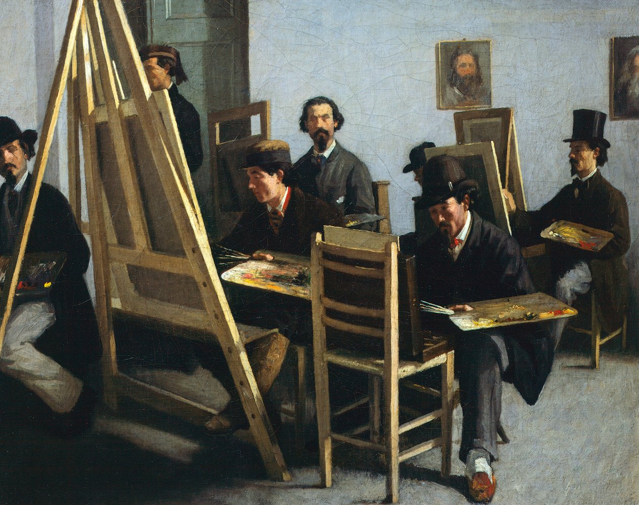 Resim Okulu, Michele Cammarano, 1865 dolaylarında by Michele Cammarano