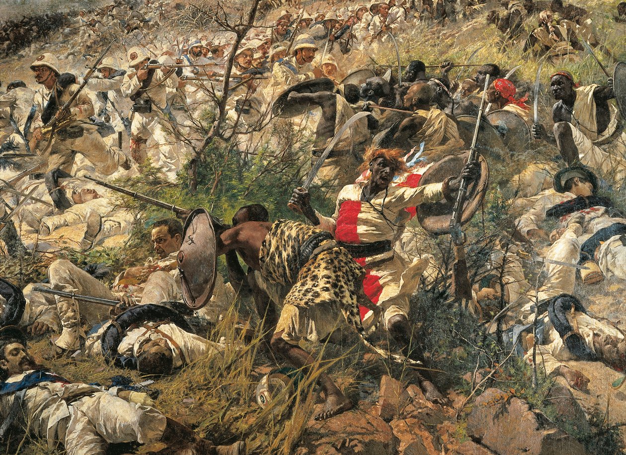 Dogali Savaşı, Michele Cammarano, detay by Michele Cammarano