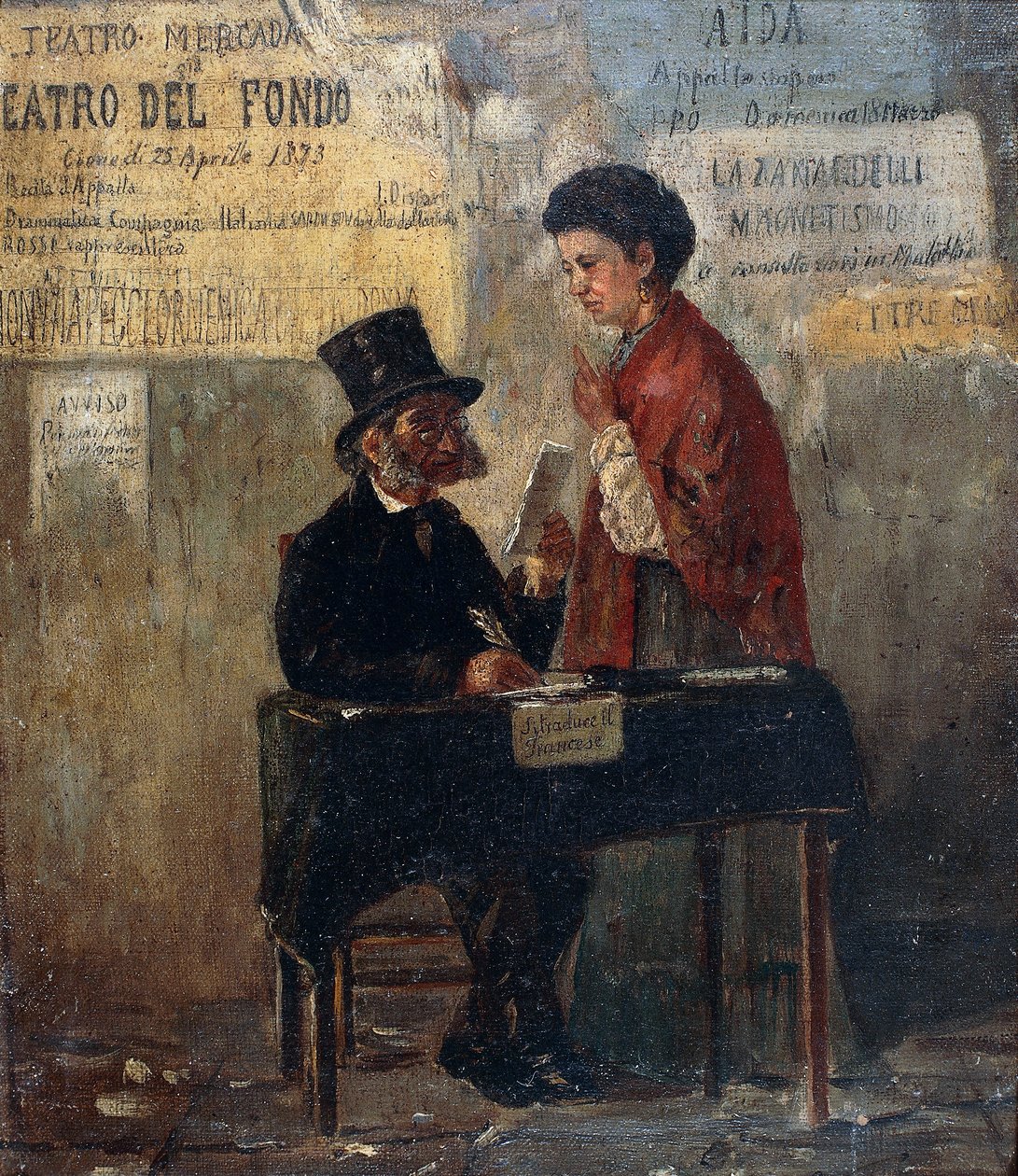 Tiyatro afişleri ve genel yazar, Michele Cammarano (1835-1920) by Michele Cammarano