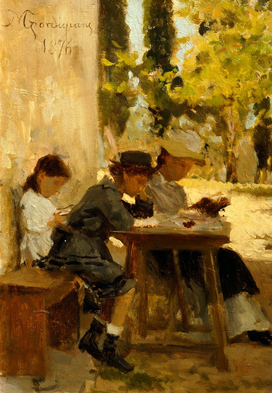 Sanatçının ailesi by Michele Gordigiani