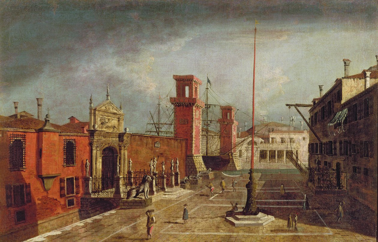 Arsenale, Venedik by Michele Marieschi