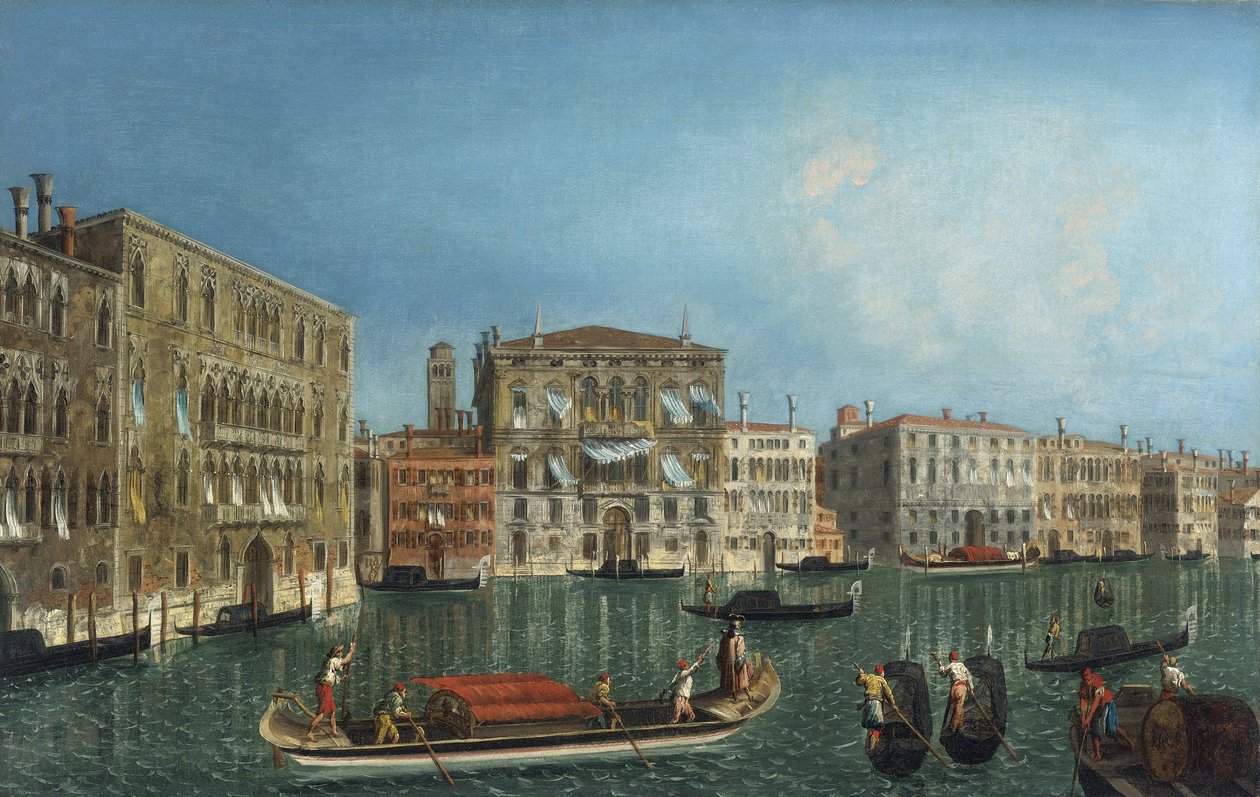 Palazzo Foscari ve Palazzo Balbi par Marieschi, Michele Giovanni ile Büyük Kanal by Michele Marieschi