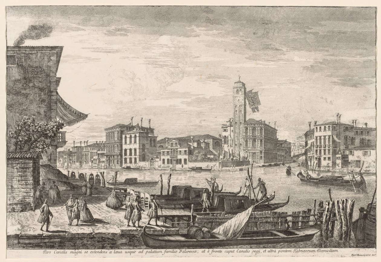 Venedik Manzaraları: Cannaregio, 1741. by Michele Marieschi