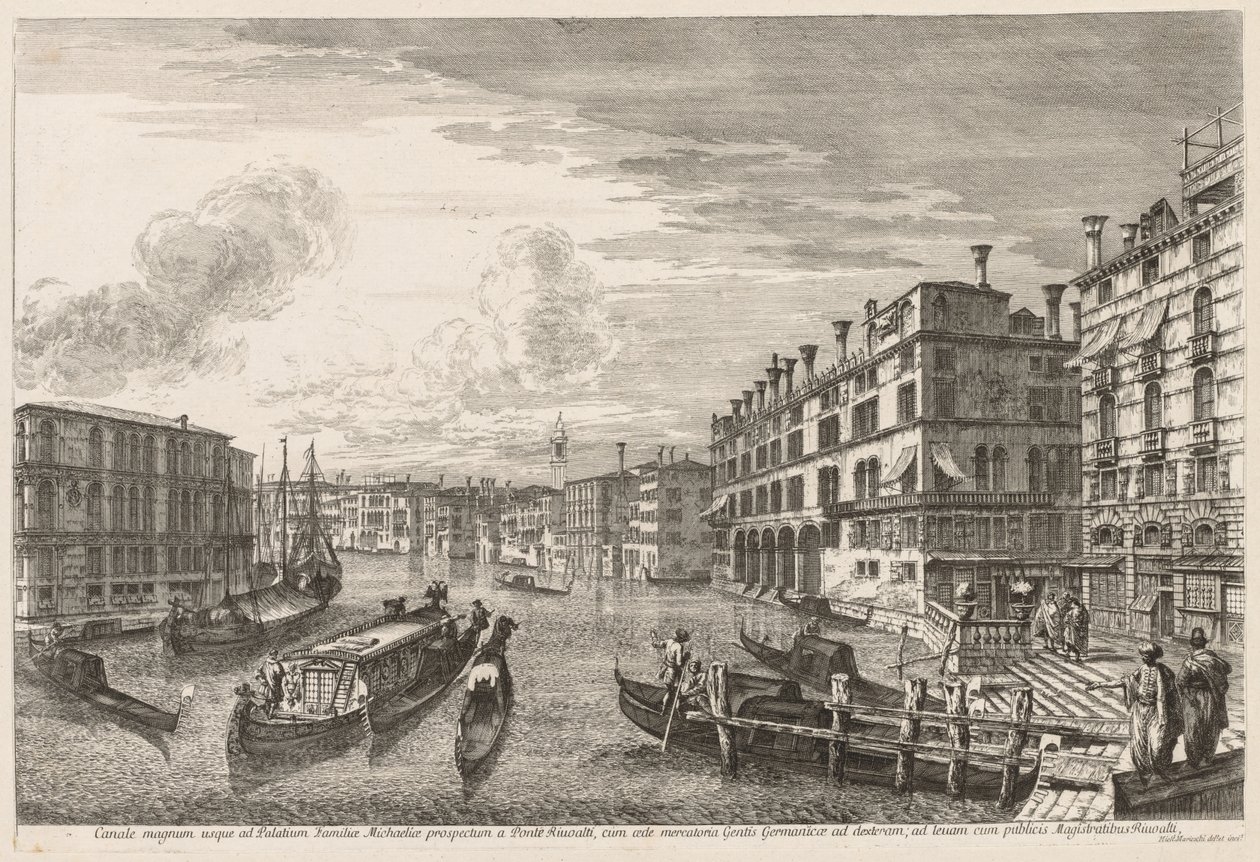 Venedik Manzaraları: Büyük Kanal, 1741. by Michele Marieschi