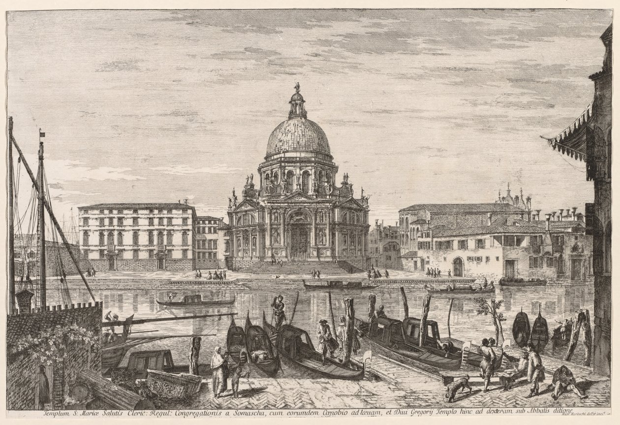 Venedik Manzaraları: SM Della Salute by Michele Marieschi