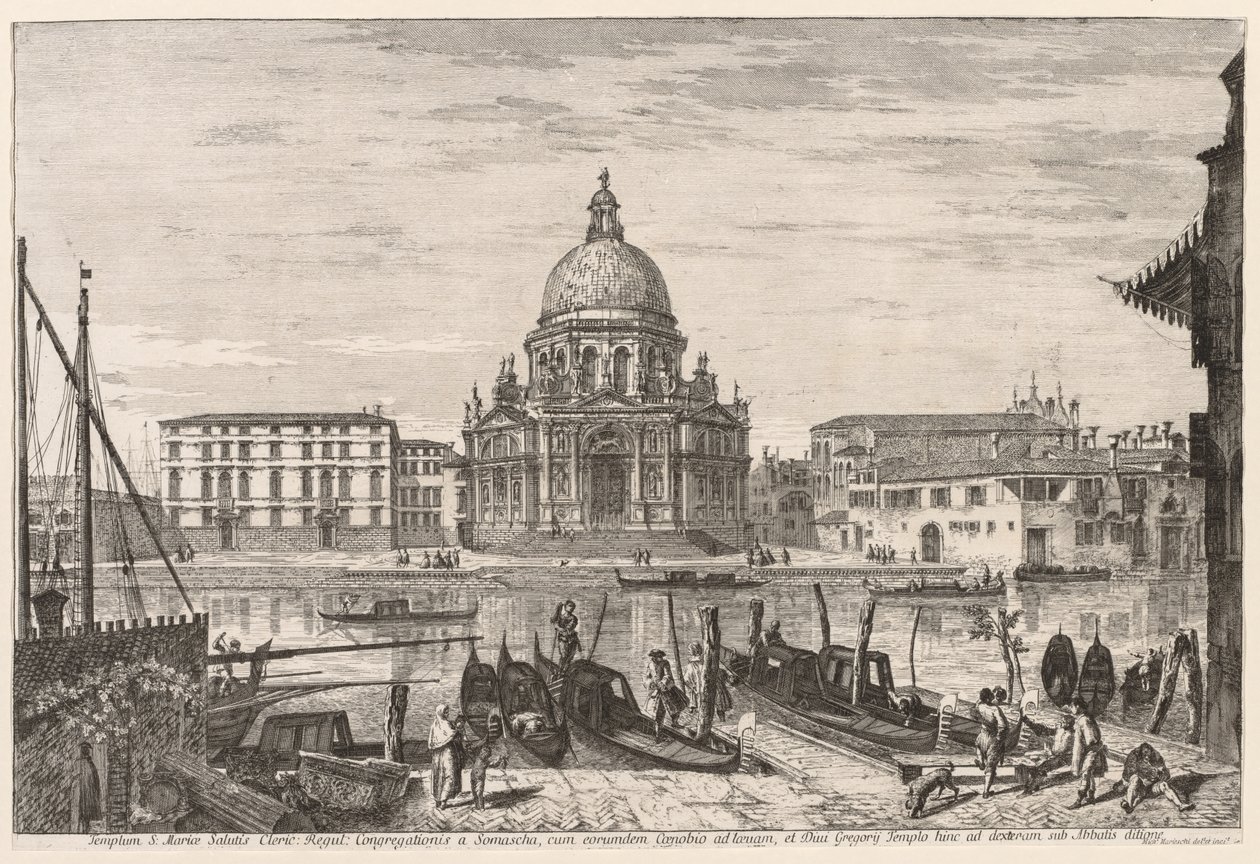 Venedik Manzaraları: S. M. Della Salute, 1741. by Michele Marieschi