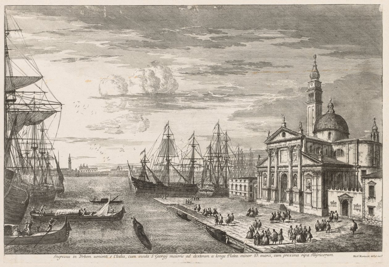 Venedik Manzaraları: San Marco Havzası by Michele Marieschi