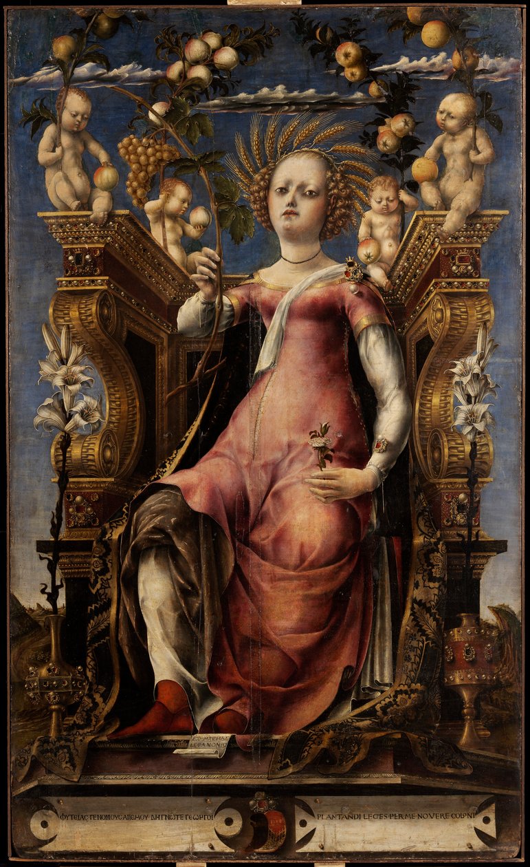Muse Thalia, yaklaşık 1457. by Michele Pannonio