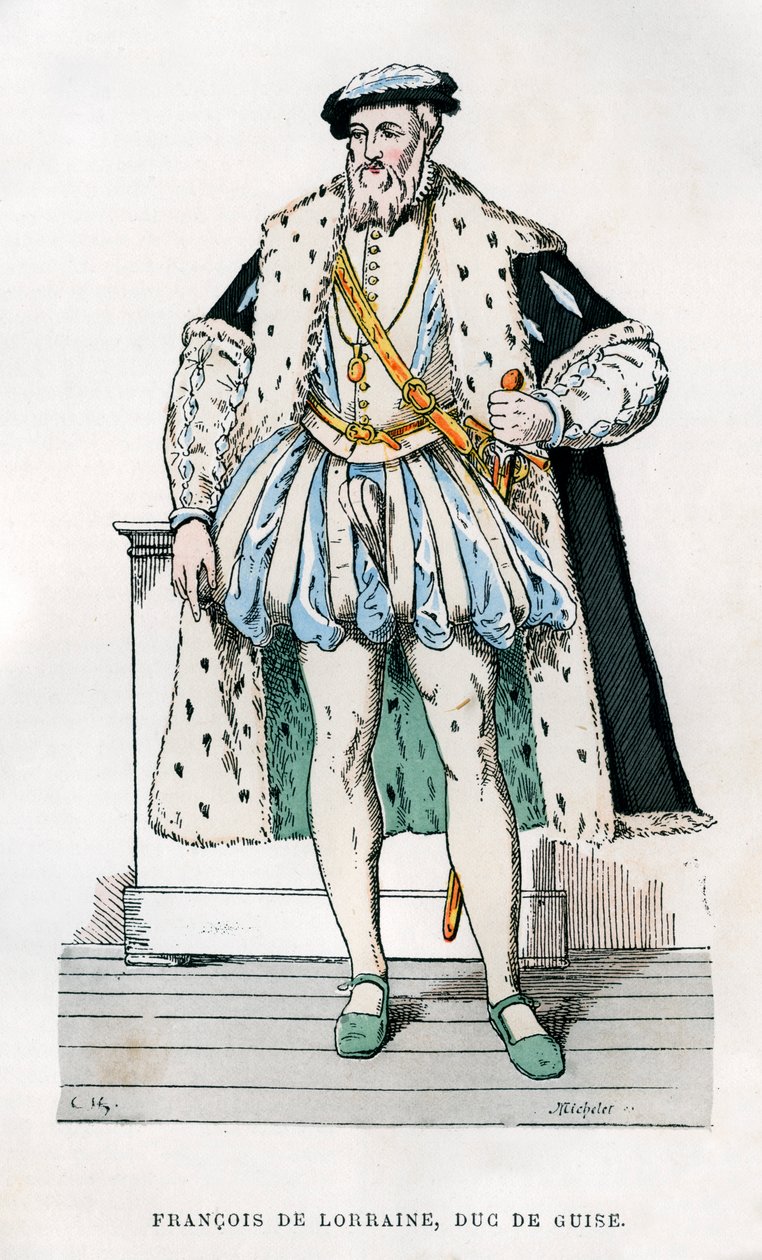 Lorraine Francis, 2. Guise Dükü, Fransız askeri ve politikacı, 16. yüzyıl 1882-1884. by Micheler