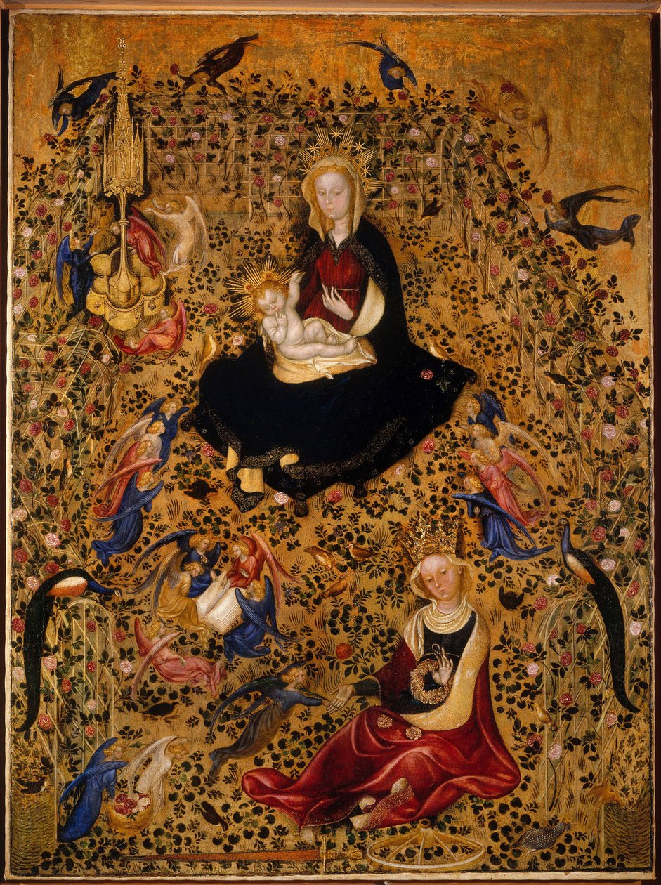 Gül Bahçesi Madonna Madonna del Roseto, 1425 dolayları by Michelino da Besozzo