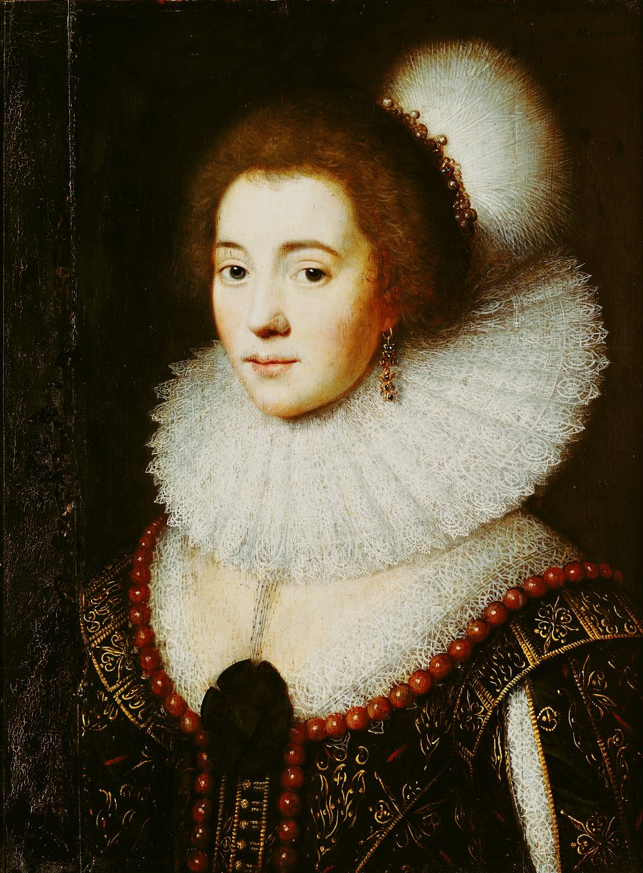 Amalia van Solms (1602-75) by Michiel Jansz van Miereveld