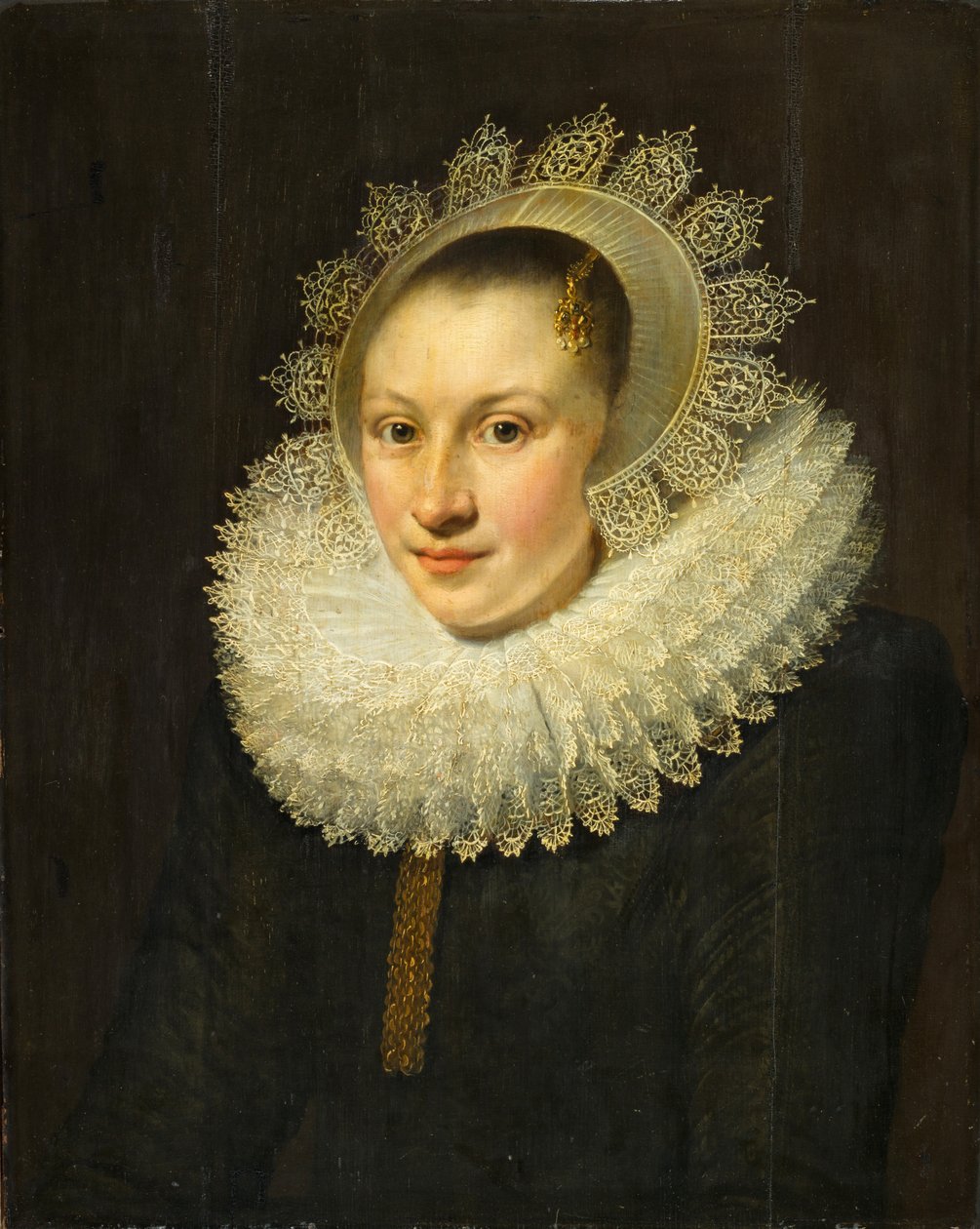 genç bir kadın portresi by Michiel Jansz van Miereveld