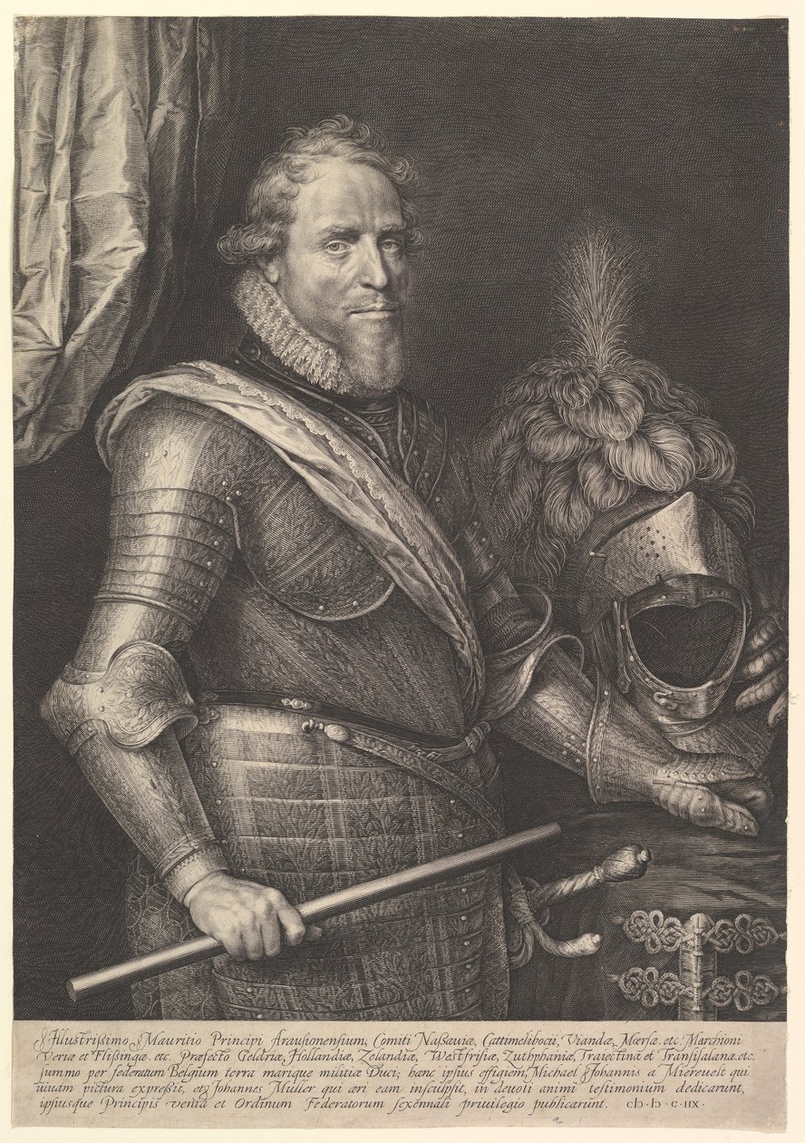 Orange Prensi Maurits, 1608. by Michiel Jansz van Miereveld