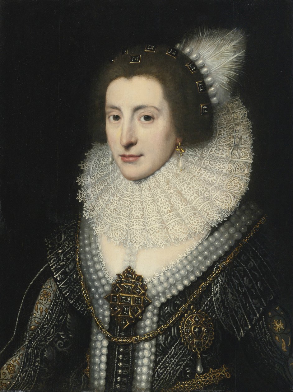 Elizabeth Stuart 1596-1662, Bohemya Kraliçesi, yaklaşık 1642 by Michiel Jansz van Mierevelt