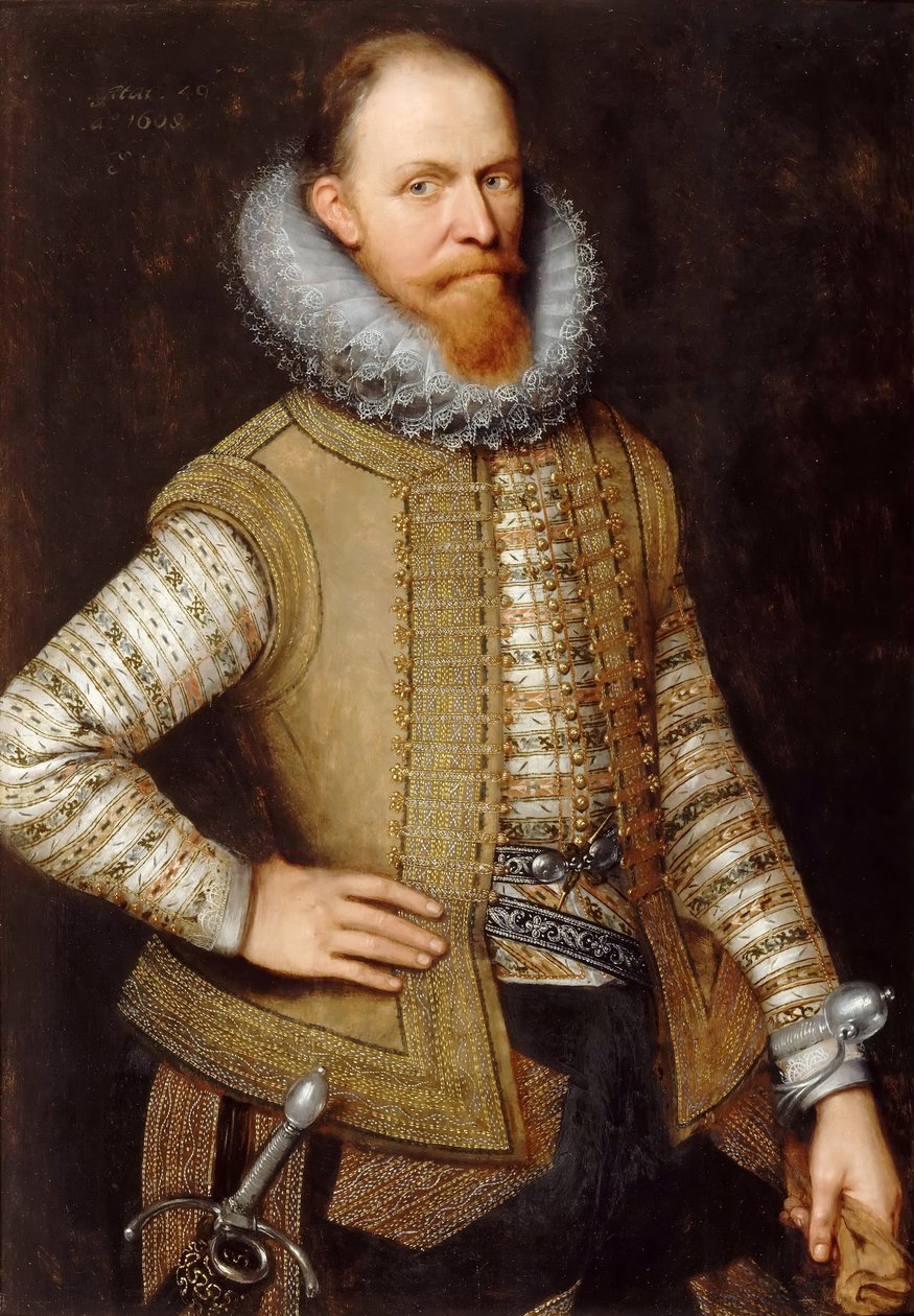 Nassau Maurice, Orange Prensi 1567-1625 by Michiel Jansz van Mierevelt