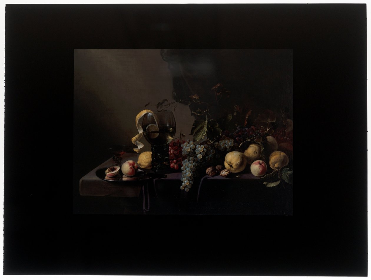 Meyve ve üzüm ile natürmort by Michiel Simons