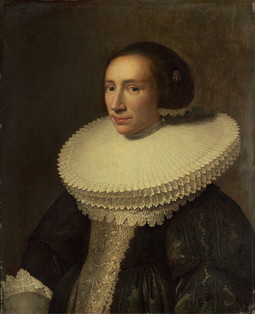 Rufflı Bir Bayan Portresi by Michiel van Miereveld