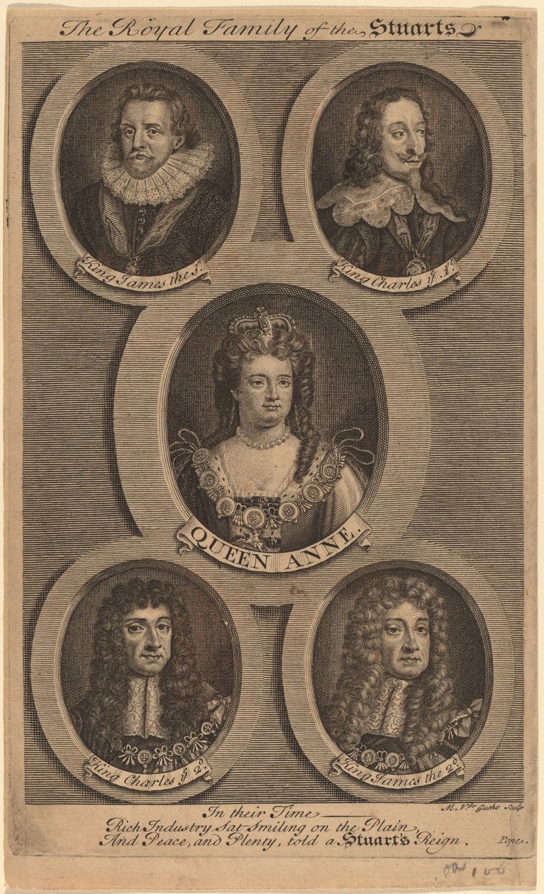 Stuart Kraliyet Ailesi by Michiel van der Gucht