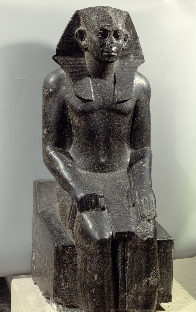 ಸೆಸೊಸ್ಟ್ರಿಸ್ III ರ ಪ್ರತಿಮೆ (1887-49 BC) ಯುವಕನಾಗಿ (ಡಯೋರೈಟ್) ಟರ್ಕಿ by Middle Kingdom Egyptian