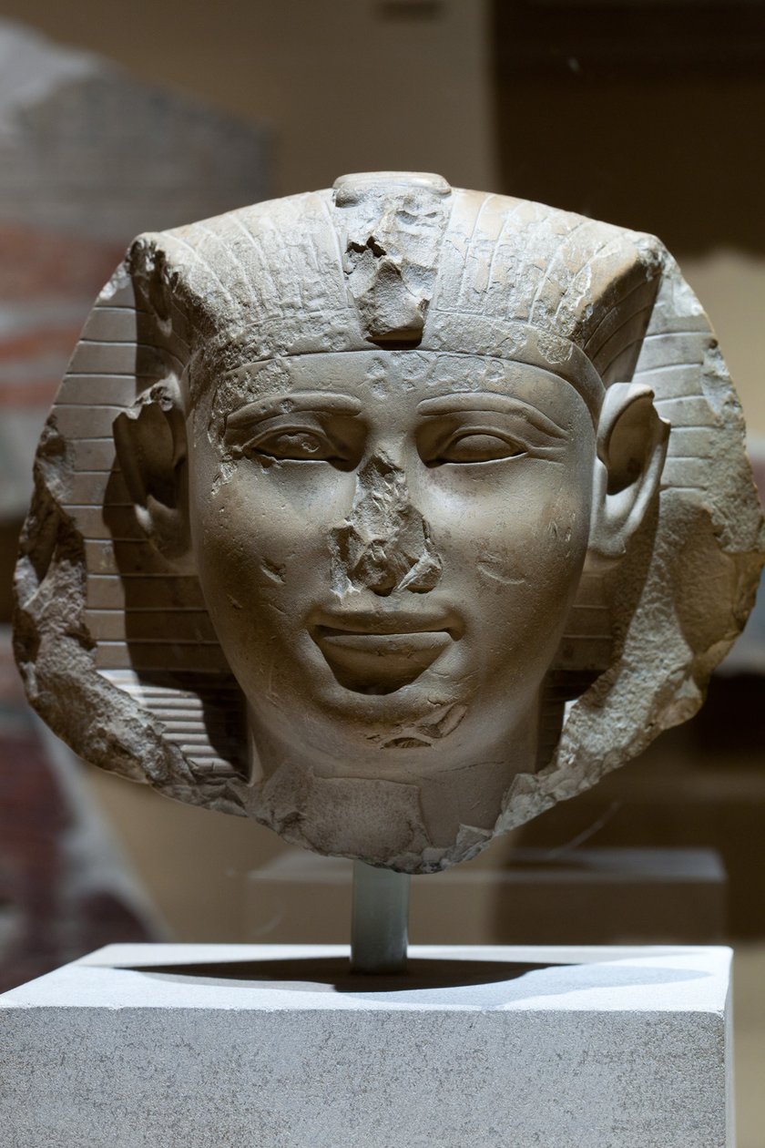 Bir Kral Başkanı, Muhtemelen Seankhkare Mentuhotep III, c.2000–1988 MÖ (kireçtaşı) by Middle Kingdom Egyptian