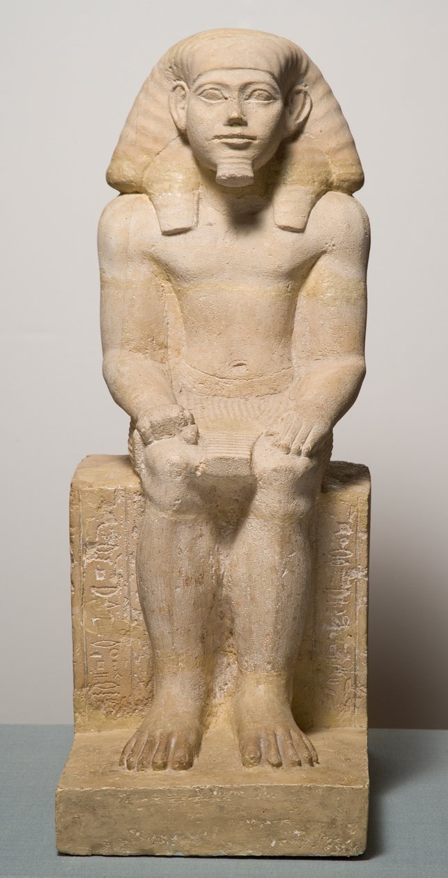 Hapidefai kireçtaşı heykelciği by Middle Kingdom Egyptian