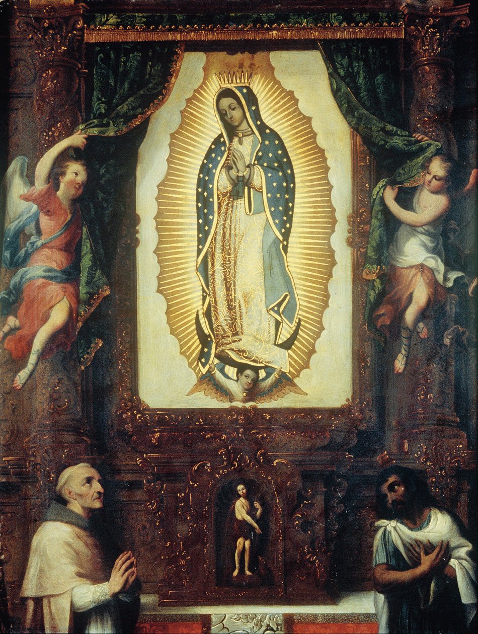 Vaftizci Yahya, Fray Juan de Zumárraga ve Juan Diego ile Guadalupe Bakiresi