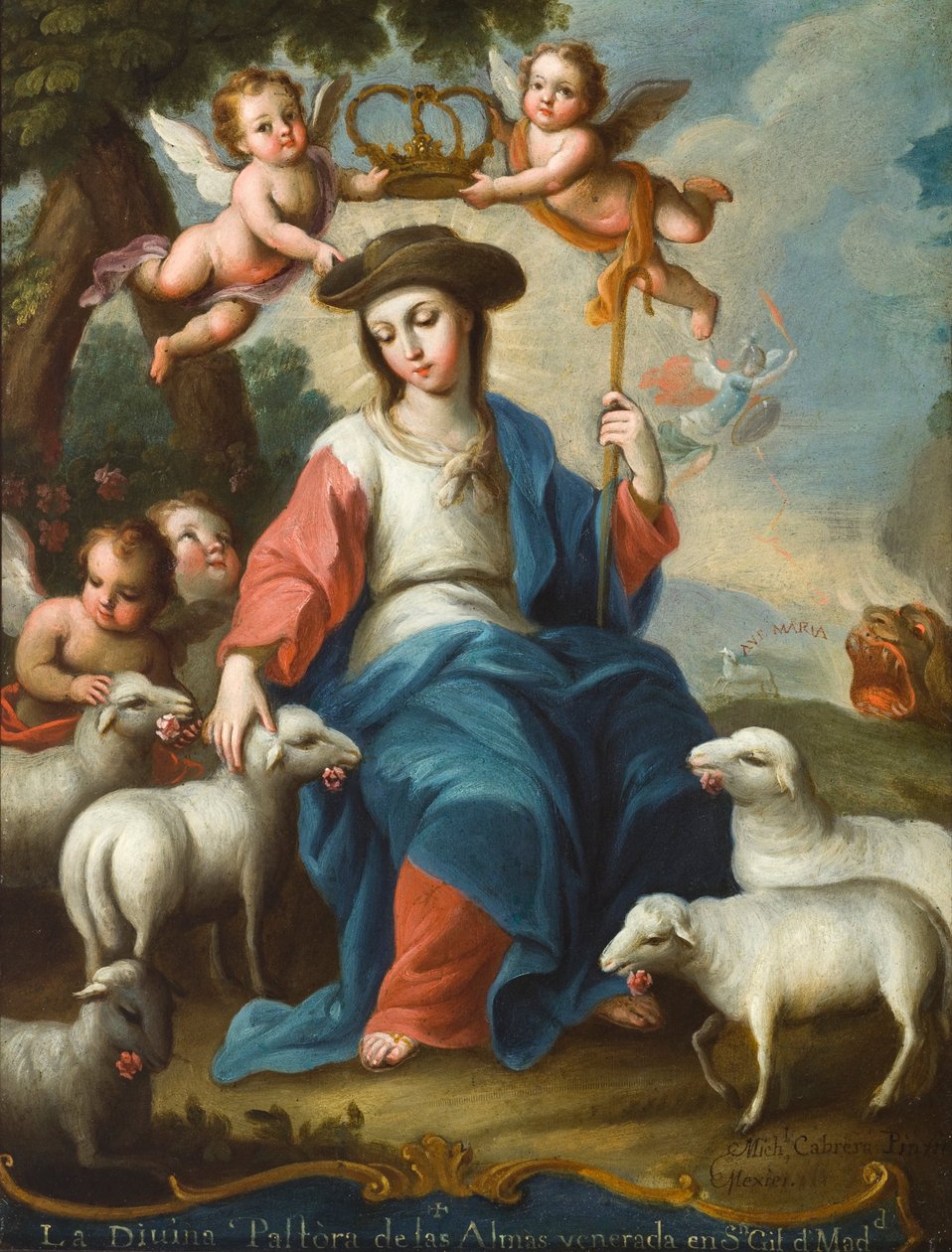 İlahi Çoban (La divina pastora) by Miguel Cabrera