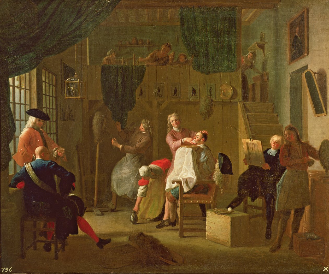 Berber Dükkanı by Miguel Angel Houasse
