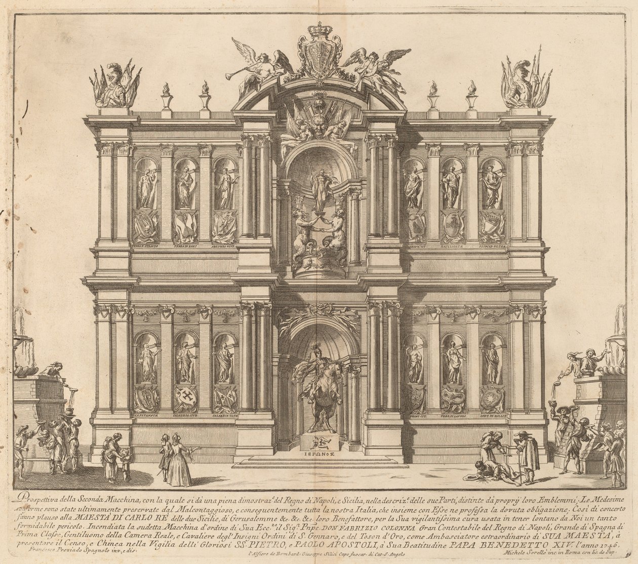 Napoli Krallığı, "Çin" Festivali için by Miguel de Sorellò after Francisco Preciado