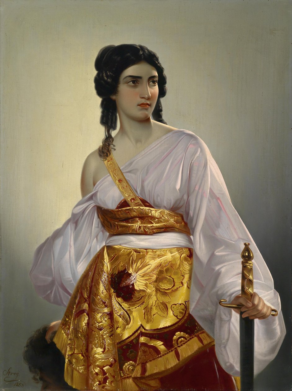 Holofernes Başkanı ile Judith by Mihael Stroj