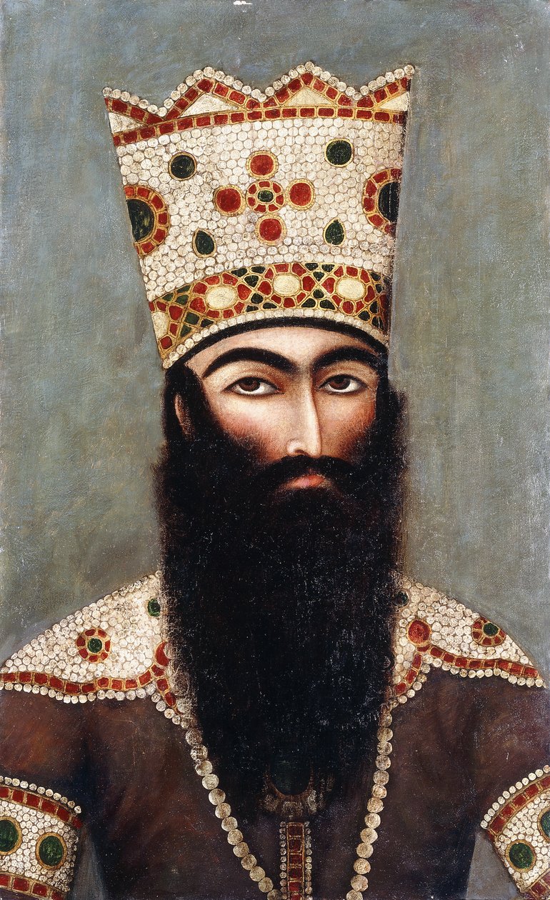Kaçar Kraliyet Portresi; muhtemelen Fath "Ali Şah by Mihr Ali
