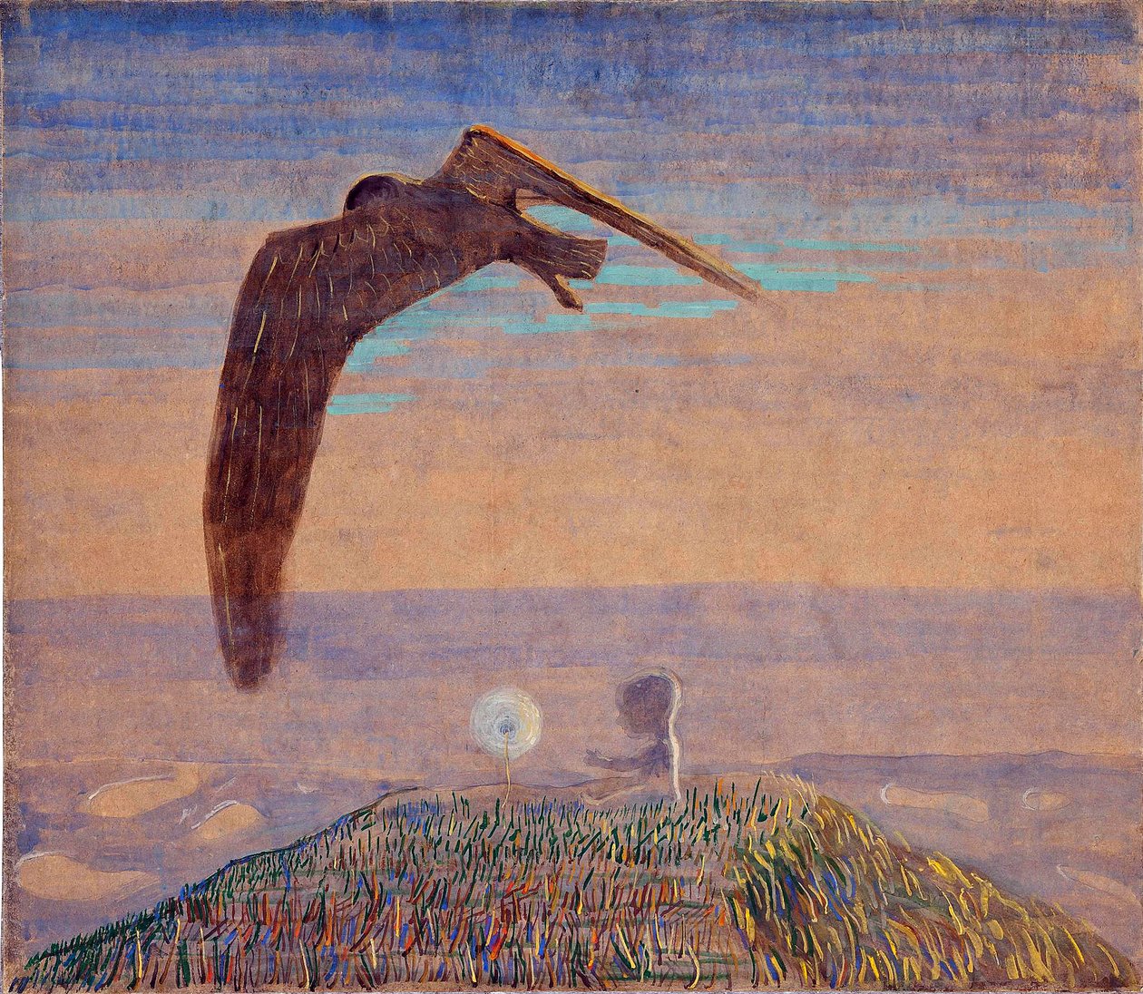 Ciurlionis, Nicholas Constantine (1875-1911) tarafından Masal II. Tempera kağıttır, boyut: 62.2x71.9 by Mikalojus Konstantinas Čiurlionis