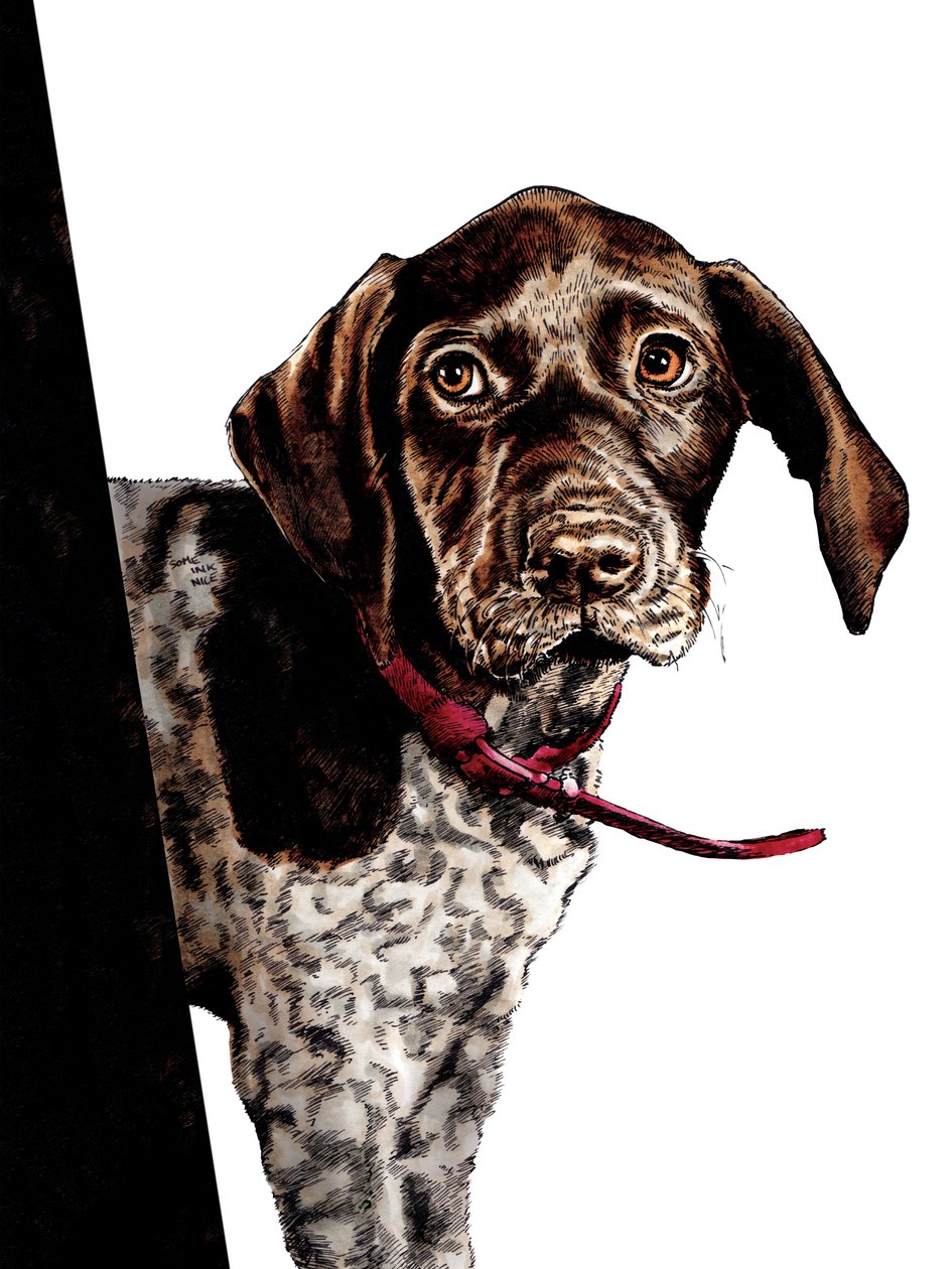 Beyaz Üzerine Bye Bye Puppy, 2020 by Mike Davis