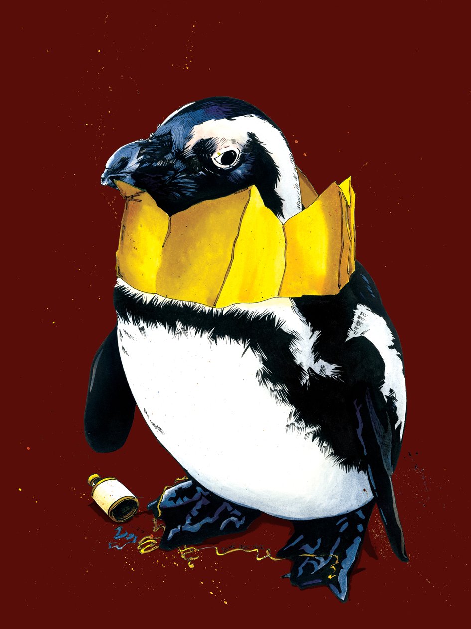 Kırmızı Oksit Üzerinde Noel Pengueni, 2020 by Mike Davis
