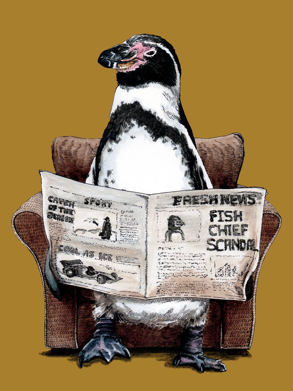 Altın Sarı'da Emekli Penguen, 2020 by Mike Davis