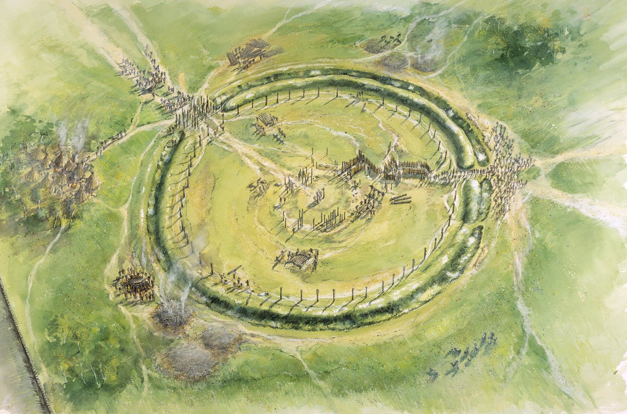 Stonehenge Aşama 2, MÖ 27. yüzyıl, 1990-2010 dolayları by Mike Seaforth