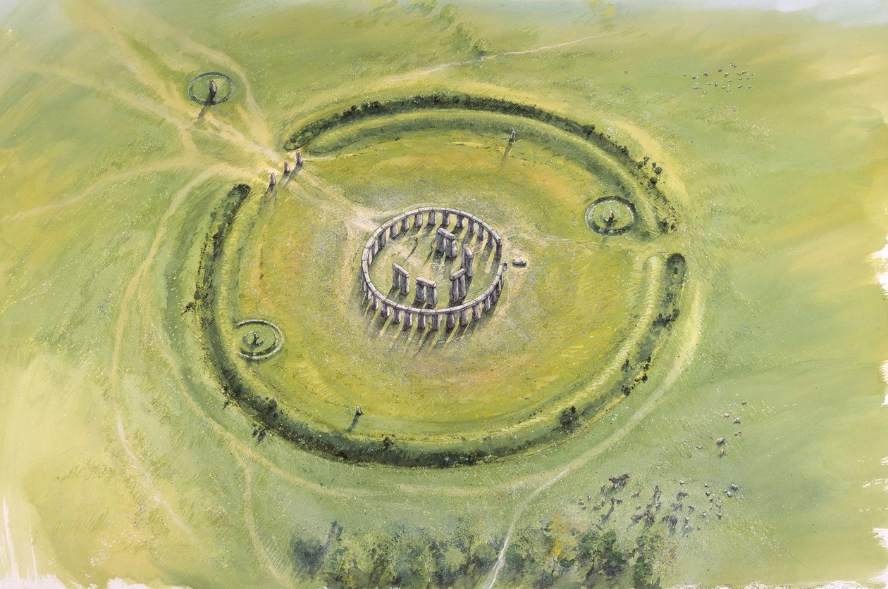 Stonehenge Aşama 3, MÖ c20. yüzyıl, c1990-2010 by Mike Seaforth