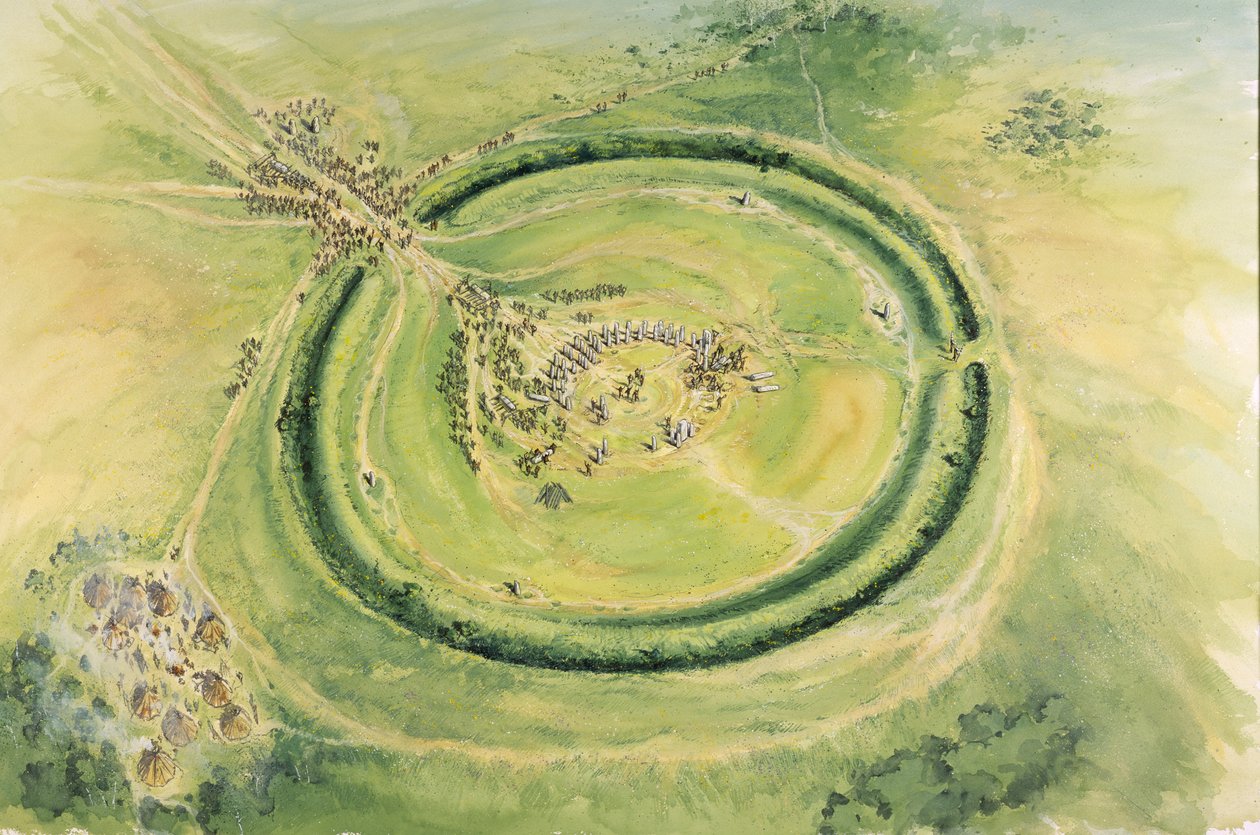 Stonehenge, 3. Aşama, MÖ 20. yüzyıl, 1990-2010 yılları by Mike Seaforth