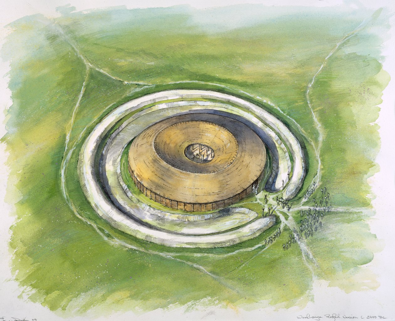 Woodhenge, MÖ 25. yüzyıl, 1990-2010 by Mike Seaforth
